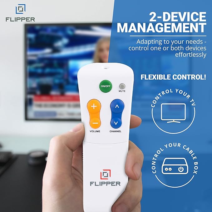 Flipper Big Button Remote The Ultimate SeniorFriendly TV Control