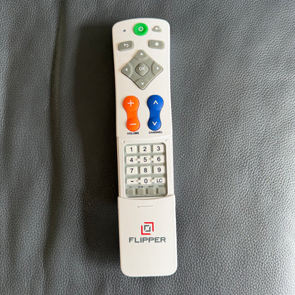 Flipper Stream:  Universal TV Remote for TV and Cable Set Top Boxes (STBs), including Roku, Apple